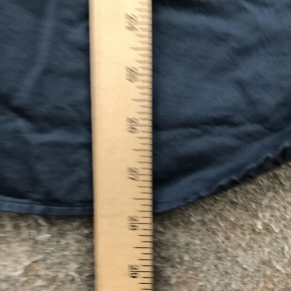 Vintage Gap Shirt Womens Large Blue Solid Cotton Long Sleeve Button Up Woven - Picture 10 of 10